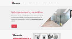 Desktop Screenshot of domestik.cz